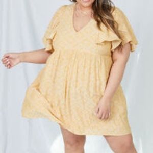 Peri Dress- Alter’d State/ Arula 14-16. Mustard Yellow